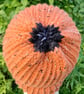Fisherman’s Style Hat. Chunky Knit Beanie. Orange Hat. Knitted Hat. Woollen Hat. - Image 2