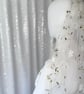Blossom Wedding Veil, Floral Embroidered Bridal Veil With 3D Flowers - Image 4