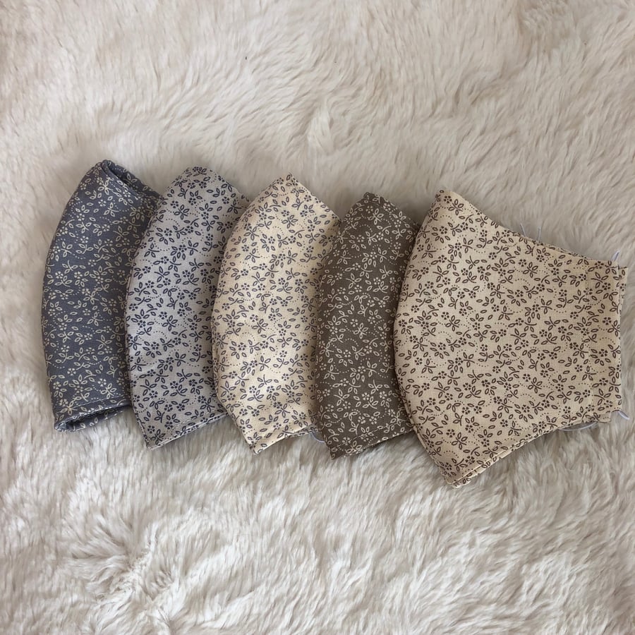 Handmade 100% Cotton Face Masks.Washable,Breathable and Reusable.Made in the U.K