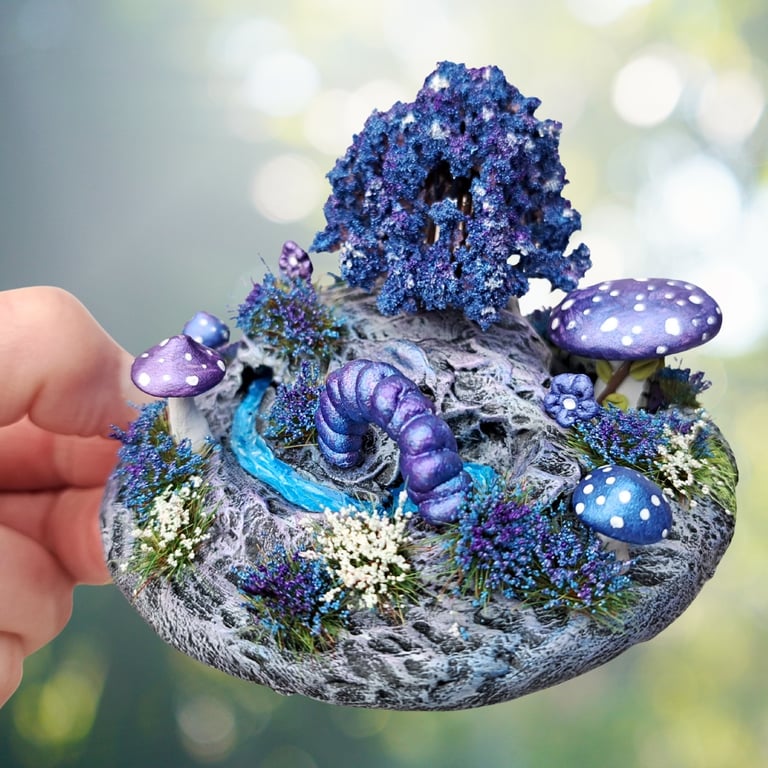 Whimsical Miniature Fantasy Scene