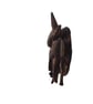 African Senufo mask fridgemagnet, 3d printed tribal art, hand pained wood effect - Image 3