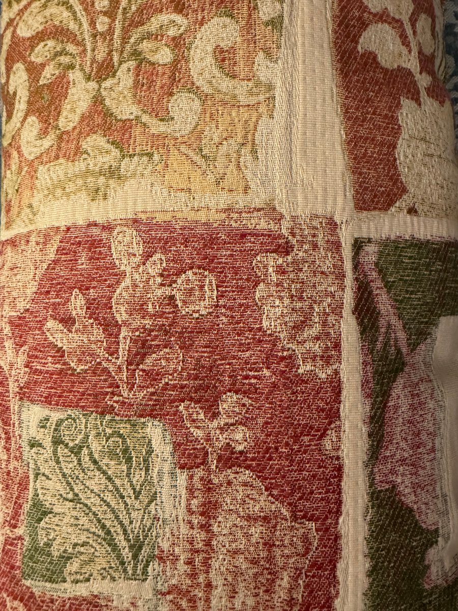 Handmade Reversible Bolster Cushion - Patchwork & Dusky Pink