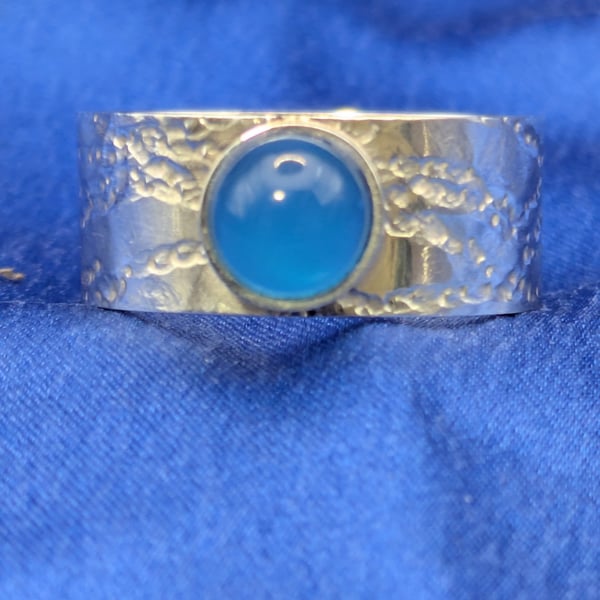 Silver and Blue Agate