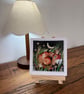 Mounted Original Whimsical Resting Red Fox Woodland Watercolour Art - Image 5