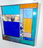 Large Stained Glass Etched Turtle Panel - Image 3