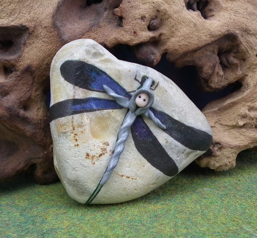 Rock Faery 'Alva' OOAK Sculpt by Ann Galvin