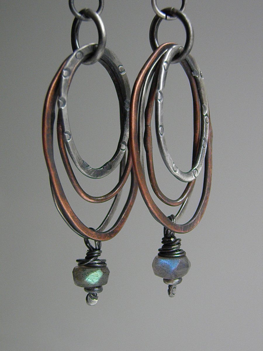 Labradorite Earrings Sterling Silver Earrings