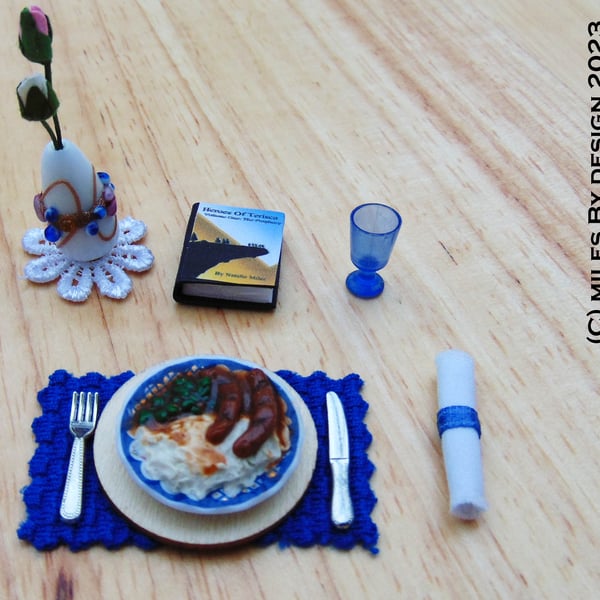 1:12 Scale Dinner for One Set