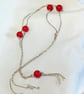 Coral & Sterling Silver Necklace - Image 3