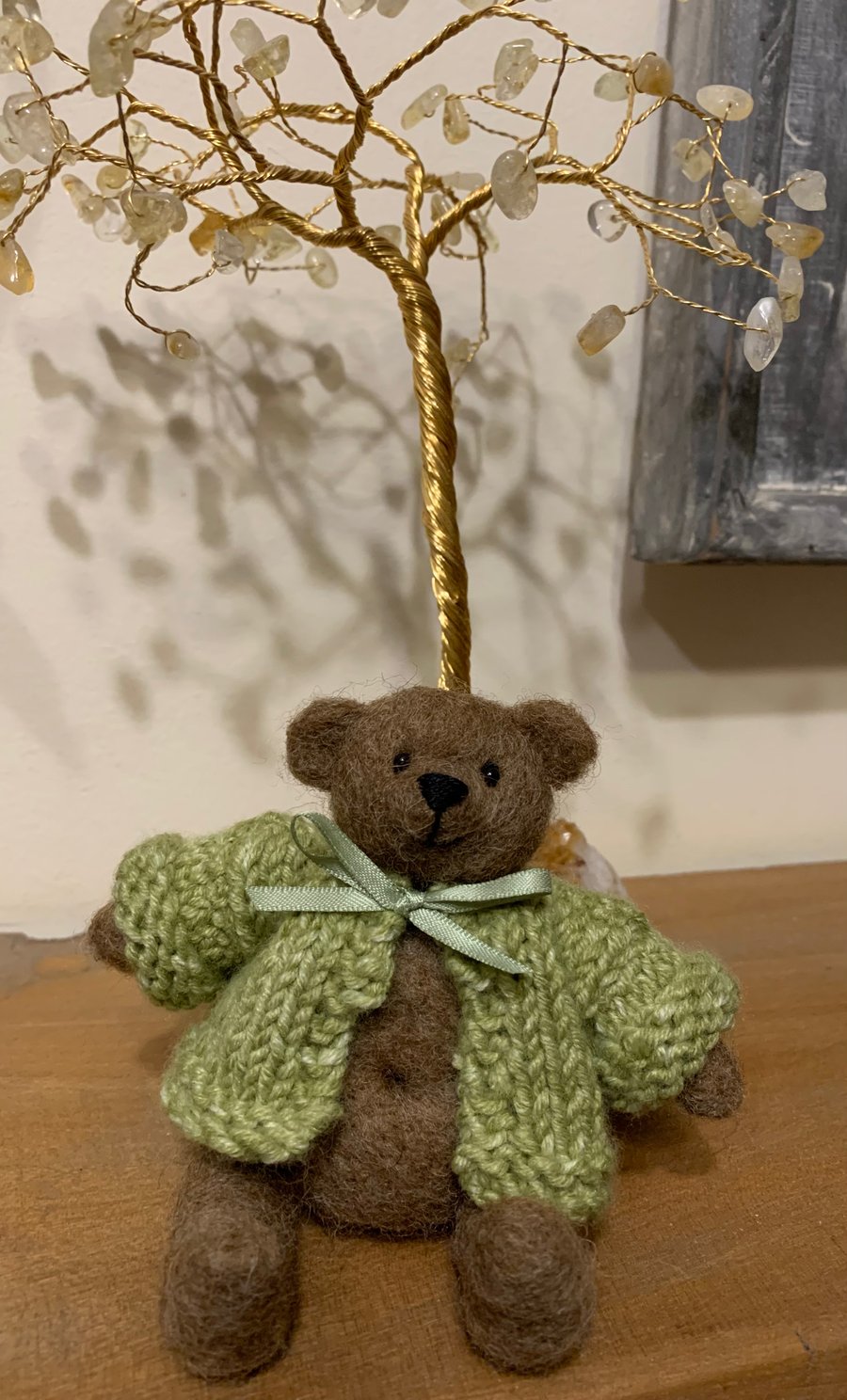 Mini bear, needlefelted