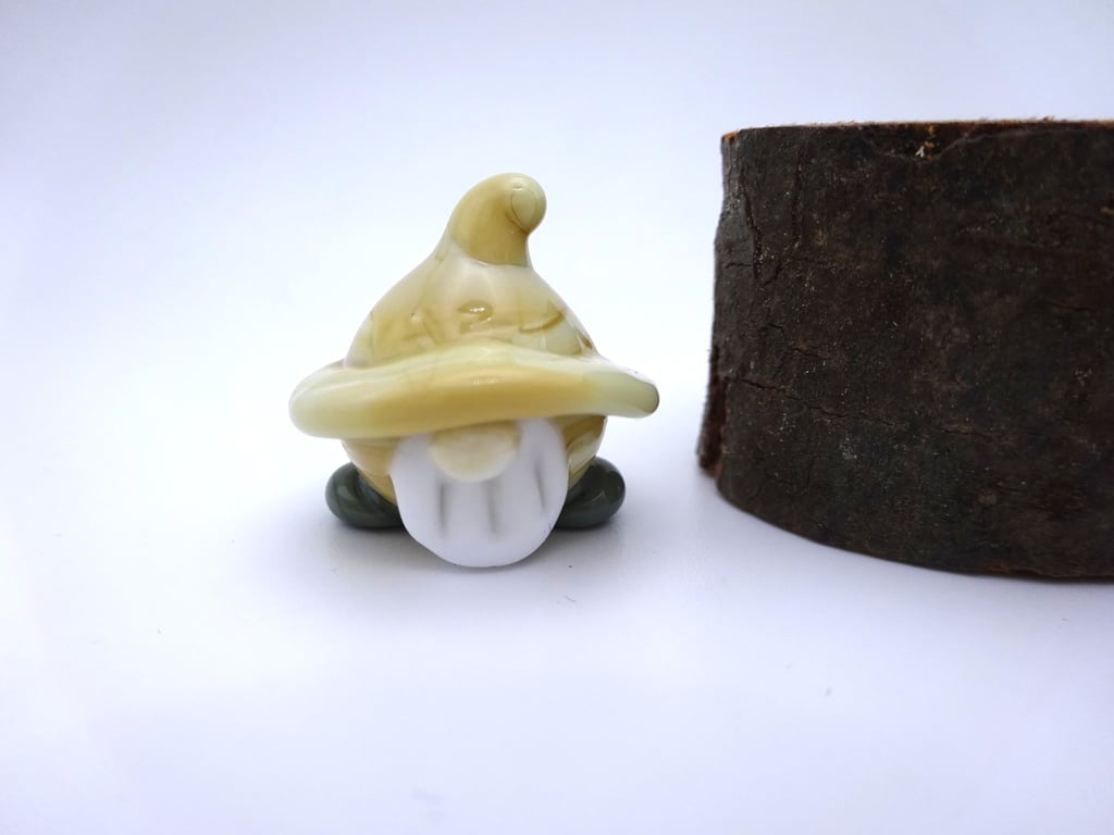 small glass gnome