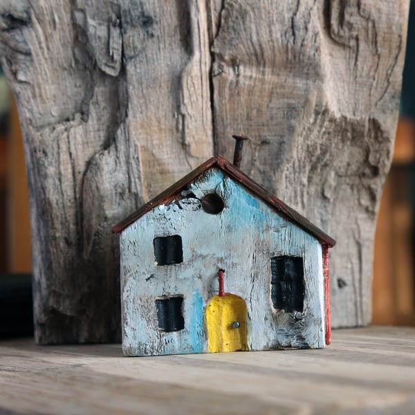 Wonky Driftwood Hoose, Driftwood Art from Scotland No20 