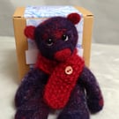 Needle felted little teddy bear