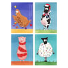 Farmyard Christmas Cards (Pack of 4)