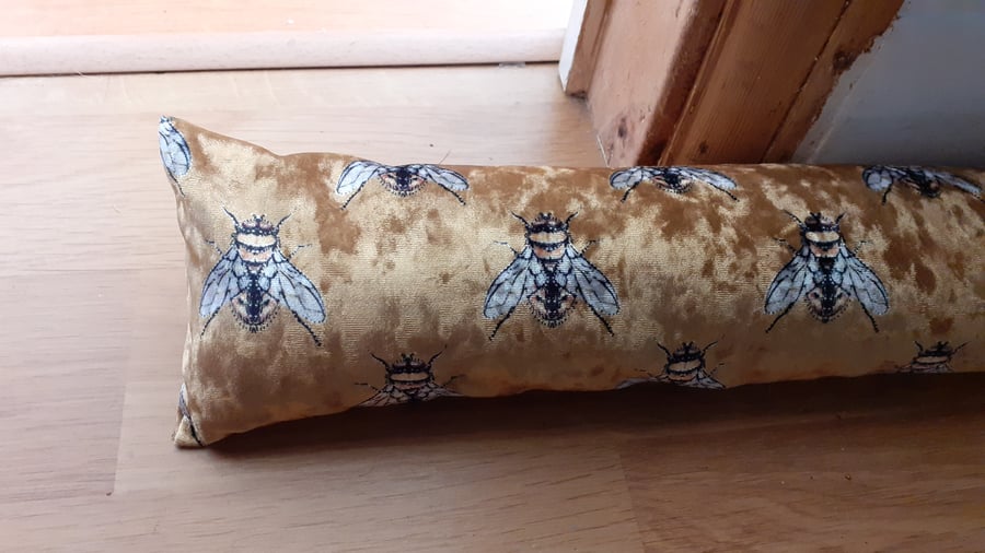 Bee draught excluder, velvet draught excluder, new home gift
