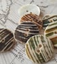 13 16" 20.3mm 32 Ligne Segay "SKIN ON" Natural Pearl x  6 Buttons - Image 2