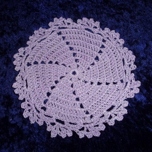 Lavender Crochet Doily