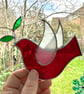 Stained Glass Dove Suncatcher - Hand Made Hanging Decoration - White - Image 10