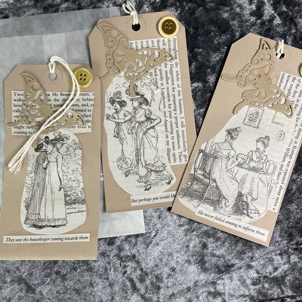 Pride & Prejudice by Jane Austen Gift Tags set of 3 (Set 4) PB12