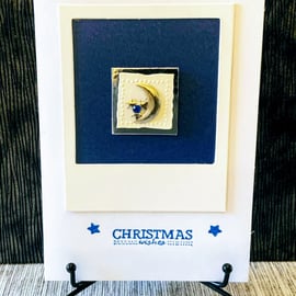 Crescent Moon Christmas Card 