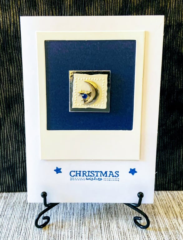 Crescent Moon Christmas Card 