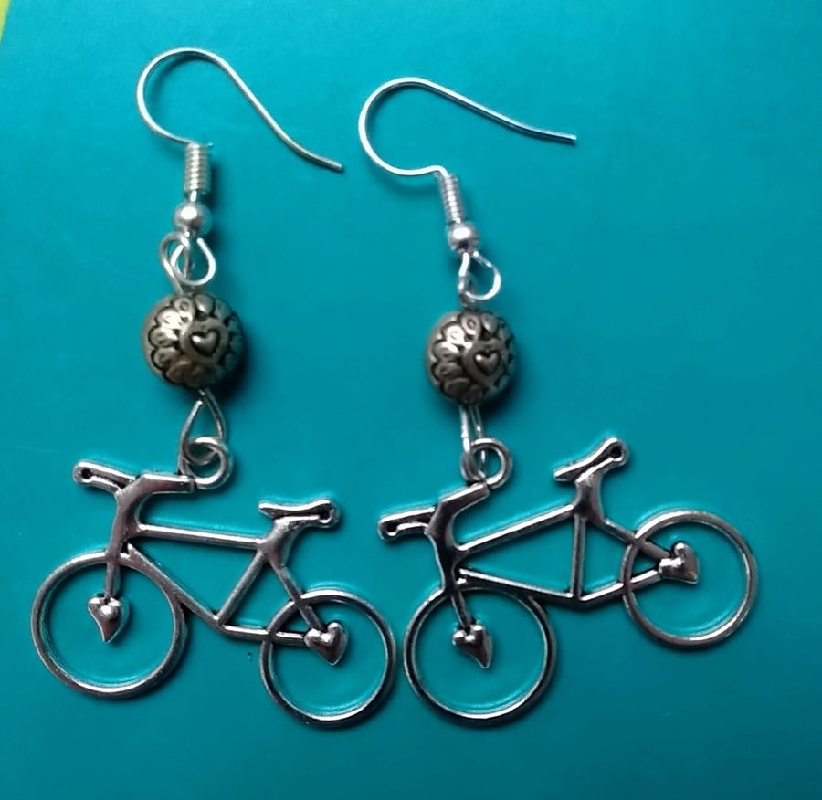 Love Your Bike Earrings 