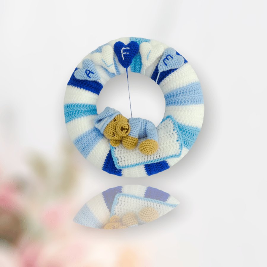 Sleepy Teddy Nursery Plaque