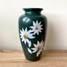 Upcycled Hand-Painted Floral Vase
