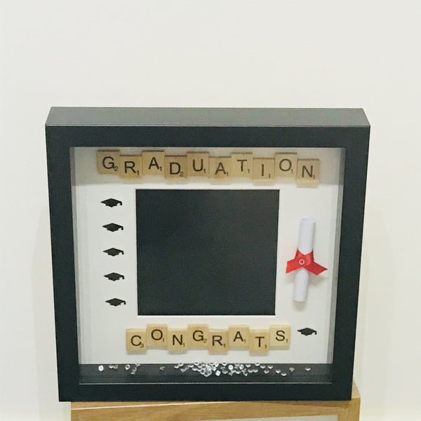 Graduation Scrabble Letter Photo Frame, Graduation Gifts, Graduation Photo Frame