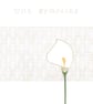 Sympathy Card with Lily and Lace Background - Image 2