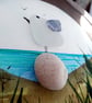 Handmade Seagull Fridge Magnet, Mini Sea Glass Watercolour Sustainable Art - Image 6