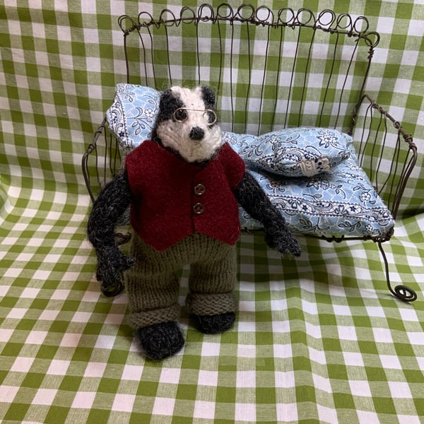 Badger Doll - Dot Pebbles Pattern - SALE!