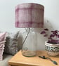 Hand Printed Organic Cotton Square Cushion  - FOLKI - Raspberry  - Image 7