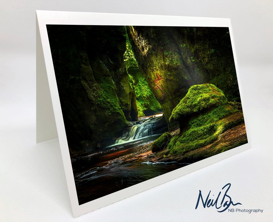 The Devil's Pulpit - Scotland Greeting Card by Neil Barr