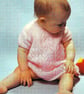 VINTAGE KNITTING PATTERN Babies Dress