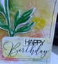 Embossed sunflower Happy birthday card - Image 3