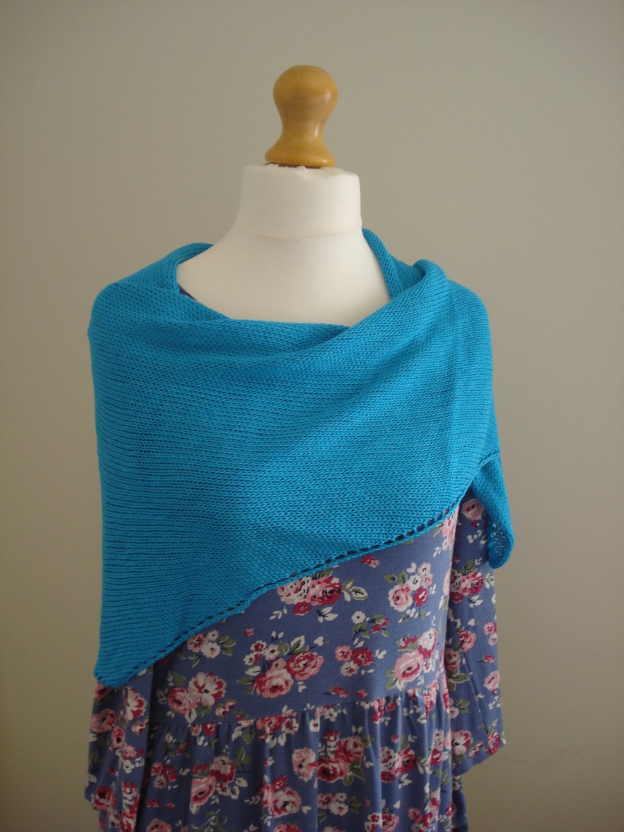 Bamboo Wrap, Shawl - Turquoise