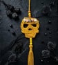 Handcrafted Crochet Sugar Skull Bag Charm – Día de los Muertos Collection - Image 9