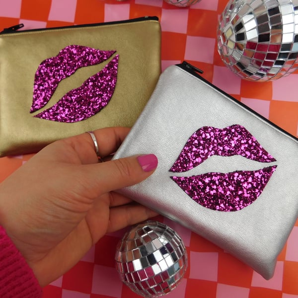 Glitter Lips Coin Purse - Various Colours Available!