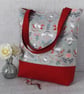 Tote bag, shopping bag, rabbits, mushrooms