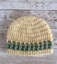 Baby Beanie Hat,  Soft Crochet Hat with Stripe, Choice of Colour and Sizes - Image 3