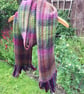  Scarf, Forest Shades, hand woven scarf.  - Image 5