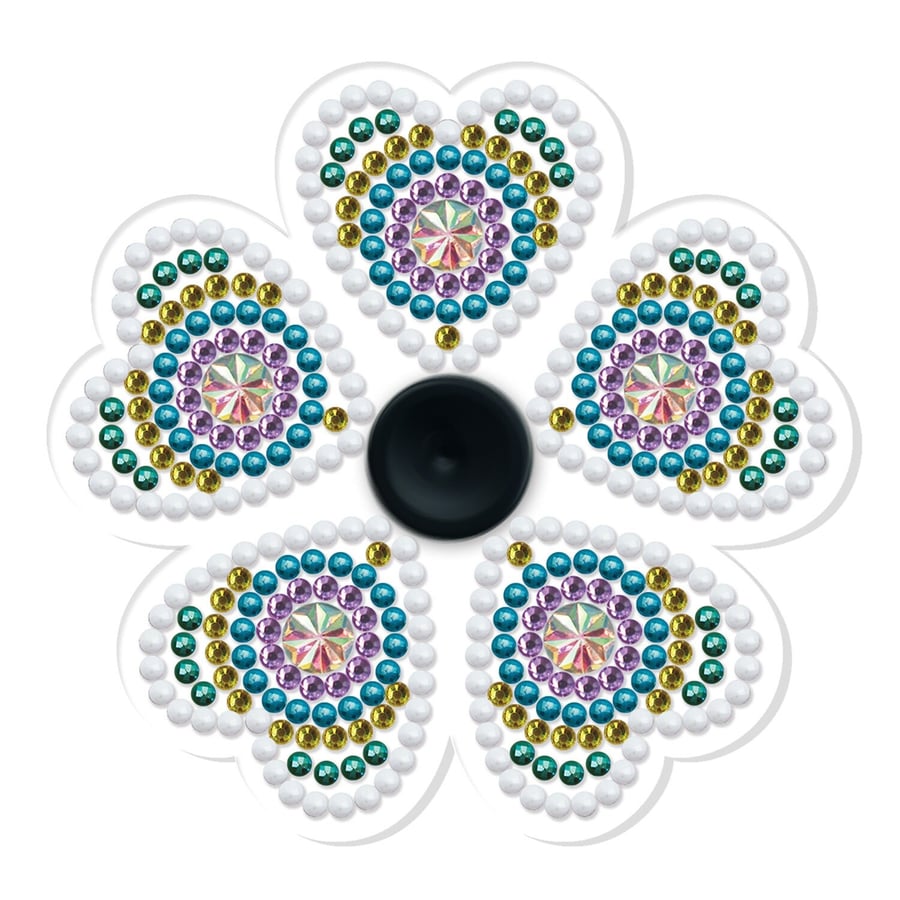 5D DIY Hearts Fidget Spinner Diamond Painting Kit Glow in Dark Crystal Embroider