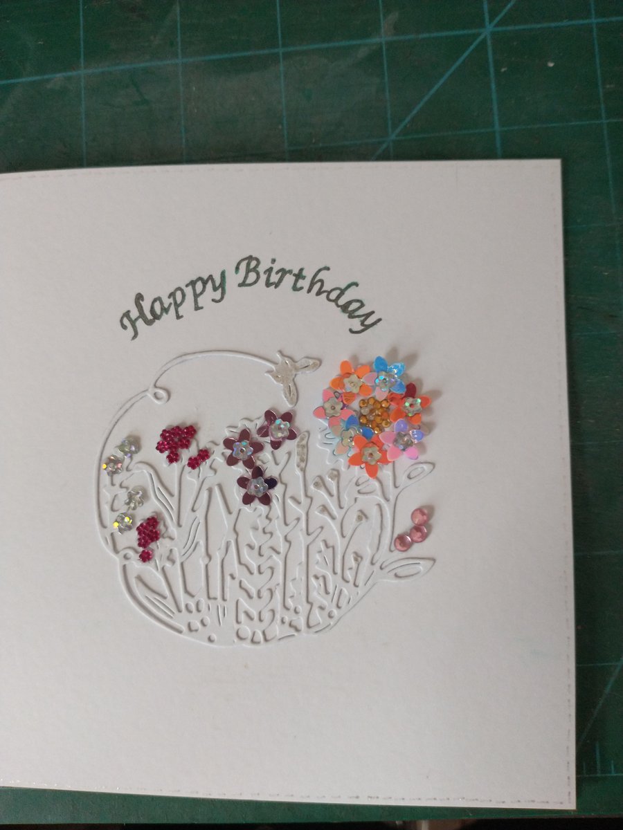Pretty floral birthday card 