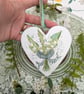 Lily of the valley wooden decoration May birth flower gift 