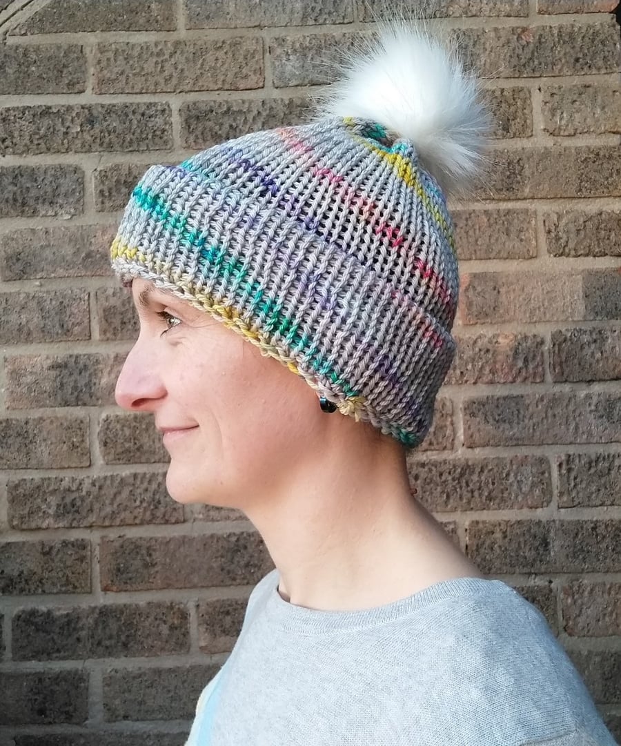 Spectrum Hat Merino Wool - Folksy