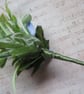 Green Pale Blue & Ivory Regency Botanical Flower Sprig Headpiece  - Image 4