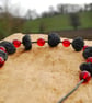 Dramatic black and red necklace - Image 6