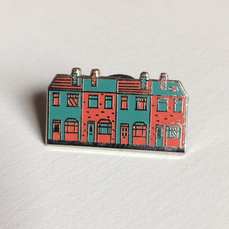 Terrace enamel pin badge