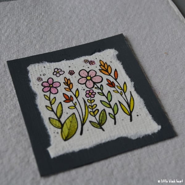 little paper flowers - twinchie
